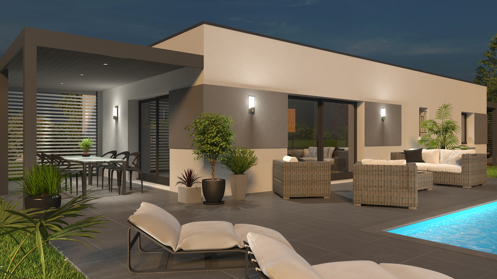 Visuel arrière maison sur mesure Visuel arrière